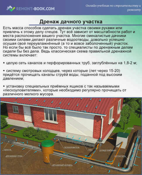 Дренаж участка