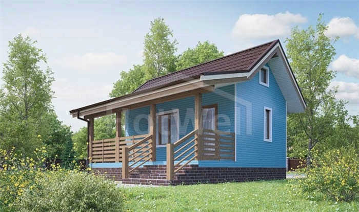 7 x 6 м мини дом снаружи