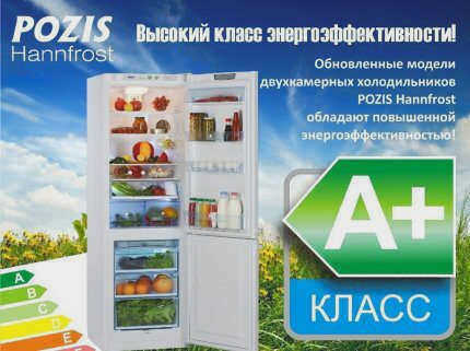 Энергоэффективность холодильников Pozis