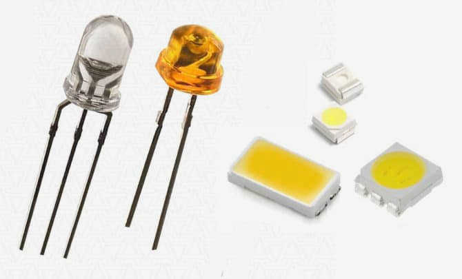 Обычные и SMD светодиоды