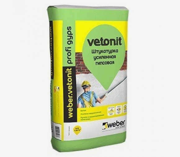 Weber.Vetonit Profi Гипсовая штукатурка Белая 30 кг