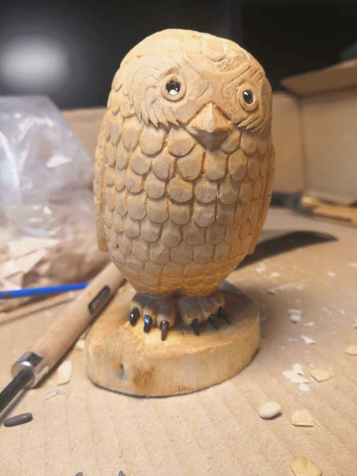 Поделка сова и диорама DIY, Дерево, Моделирование, Лонгпост, Поделки с процессом