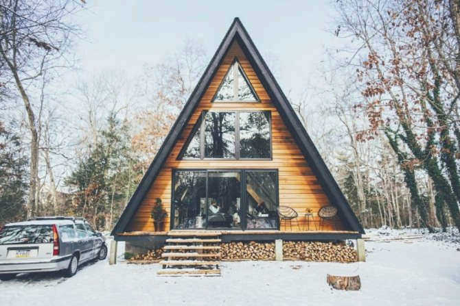 Коттедж (A-House): проекты, размеры, планировка, преимущества и недостатки | (75 фото)
