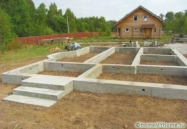 Вариант свайного фундамента