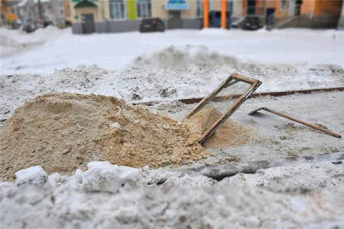 укладка тротуарной плитки зимой