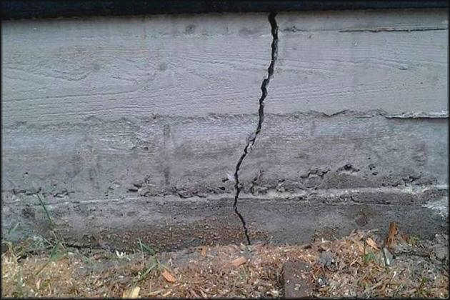 Трещины в фундаменте