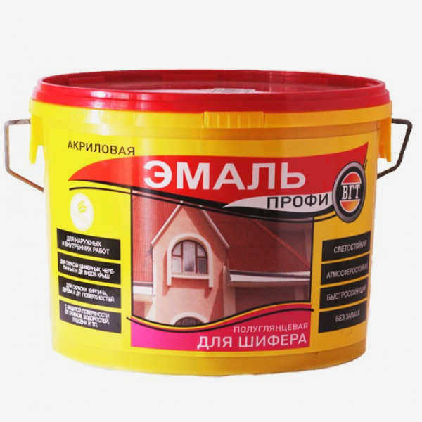 Полимерная эмаль для шиферных крыш