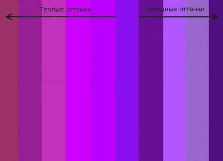 оттенки фиолетового