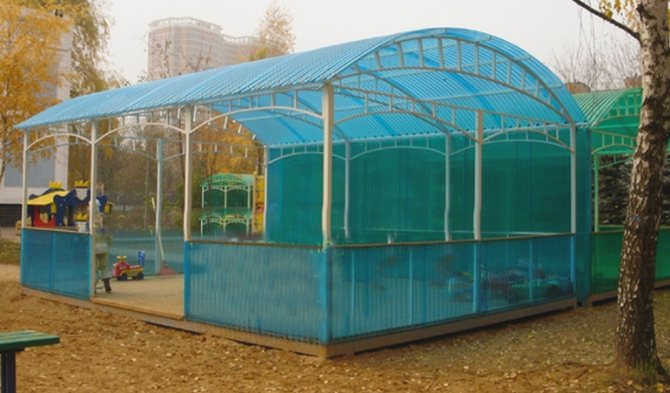 Беседка из поликарбоната