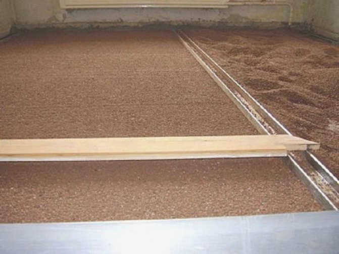 Процесс изготовления сухой стяжки из керамзита
