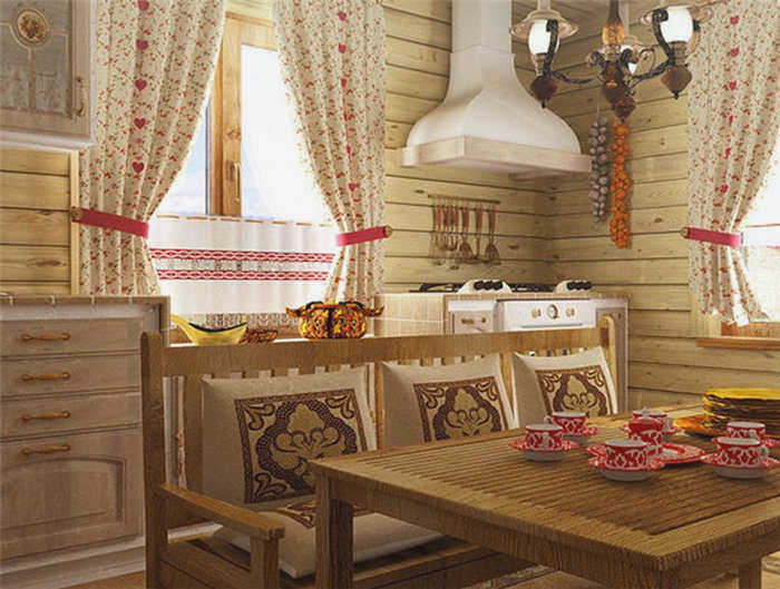 Розовый акцент на кухне