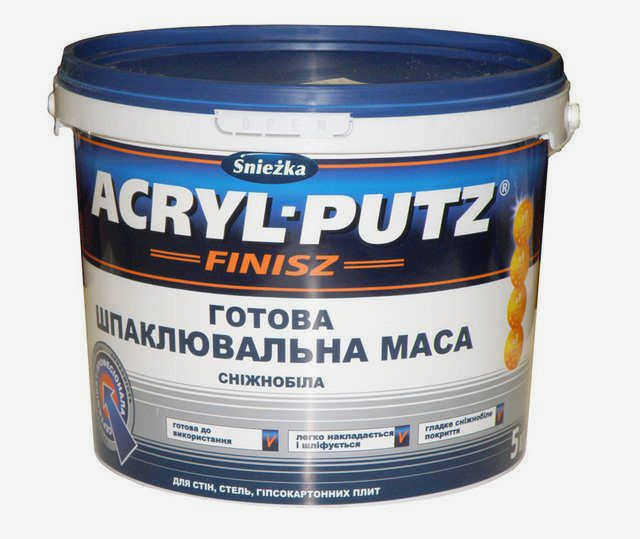 Шпаклевку можно купить готовую . 