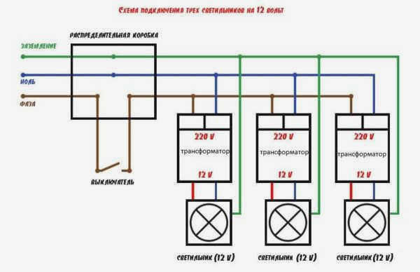 С инвертором на каждом ответвлении