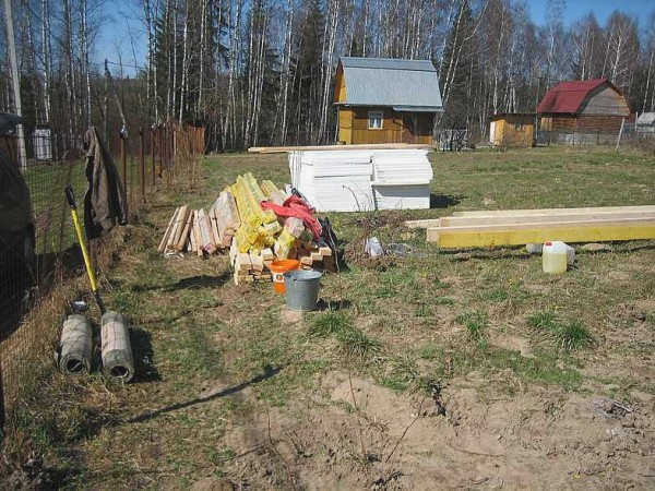 Вот как выглядят материалы на стройплощадке