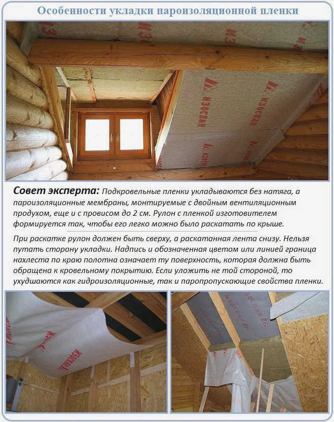 Как правильно установить пароизоляцию