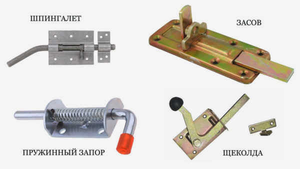 типы замков для калитки